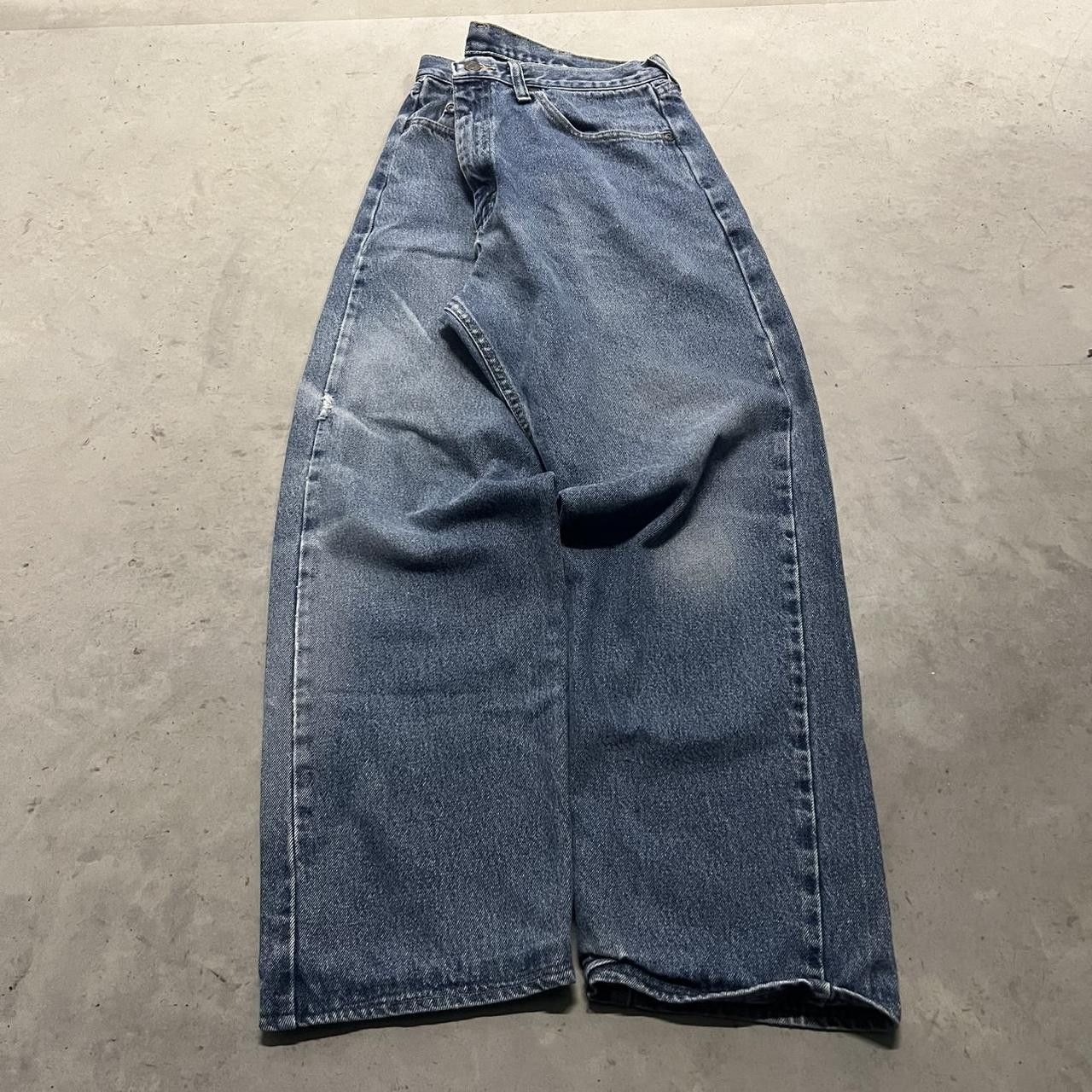 Vintage × Wrangler Vintage Y2K Straight fit Wrangler Medium Blue denim jeans! Size US 36 / EU 52 - 3 Thumbnail