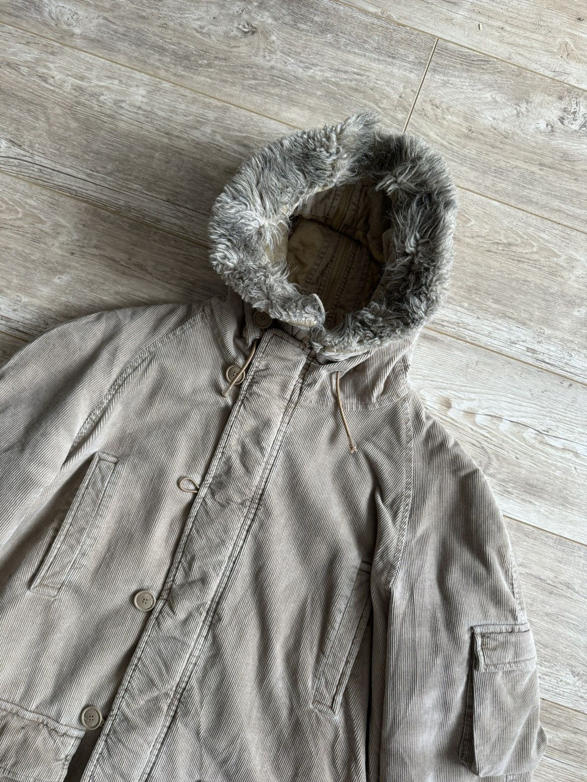 Guess Guess Jeans Vintage Corduroy Short Parka Jacket Size US L / EU 52-54 / 3 - 6 Thumbnail