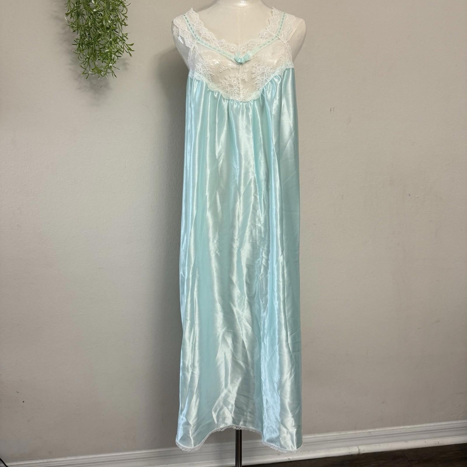 Nicole Miller Babydoll Lace Vintage Maxi Slip Large Size ONE SIZE - 3 Thumbnail