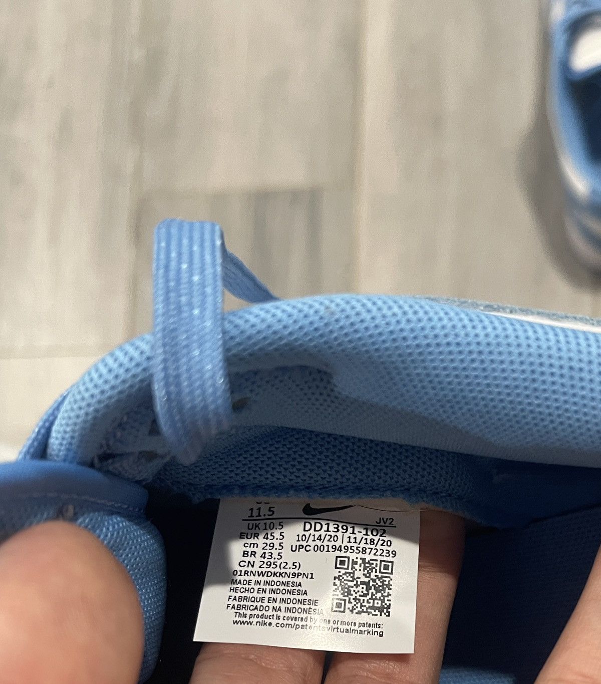 Nike Nike dunk low unc Size US 11.5 / EU 44-45 - 8 Thumbnail