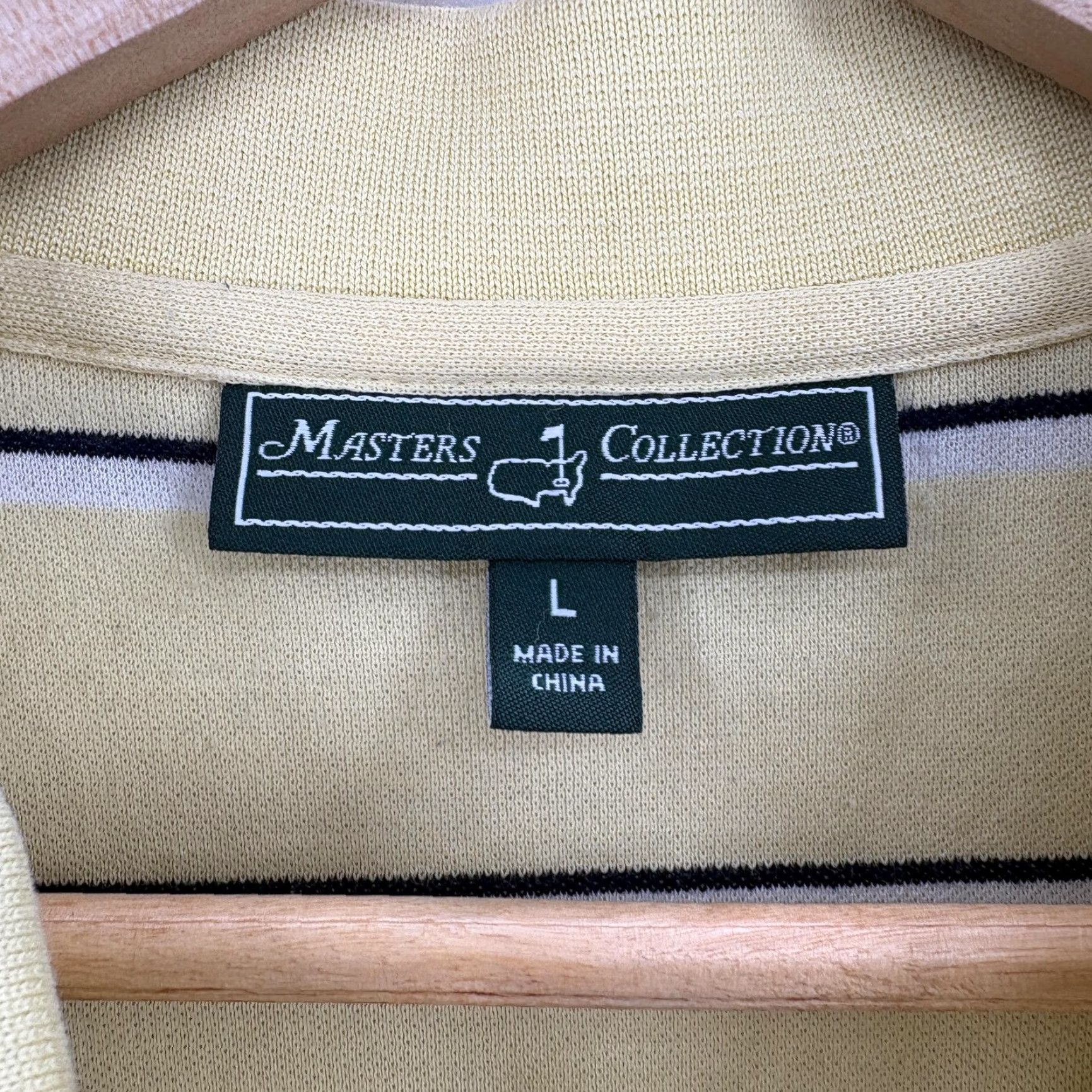 Vintage Masters Polo Shirt Mens L Yellow Pima Cotton Stripe Golf Short Sleeve Cap Collared Vintage: No Size US L / EU 52-54 / 3 - 4 Thumbnail