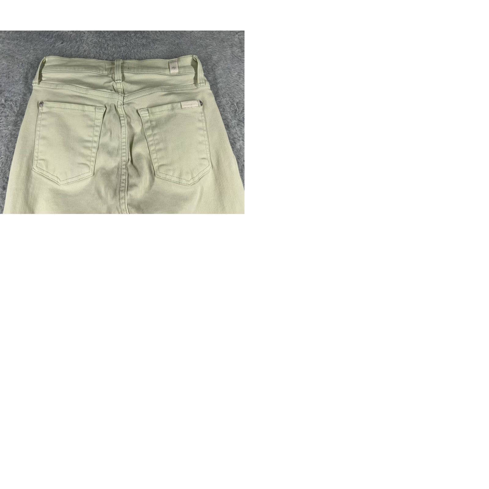 7 For All Mankind 7 For All Mankind Jeans Women Skinny Denim Green 25 24x27 Mid Rise Regular Inseam 27 in 5-Pocket Stretch Cotton Vintage No N/A Size 42" / US 20 - 10 Thumbnail