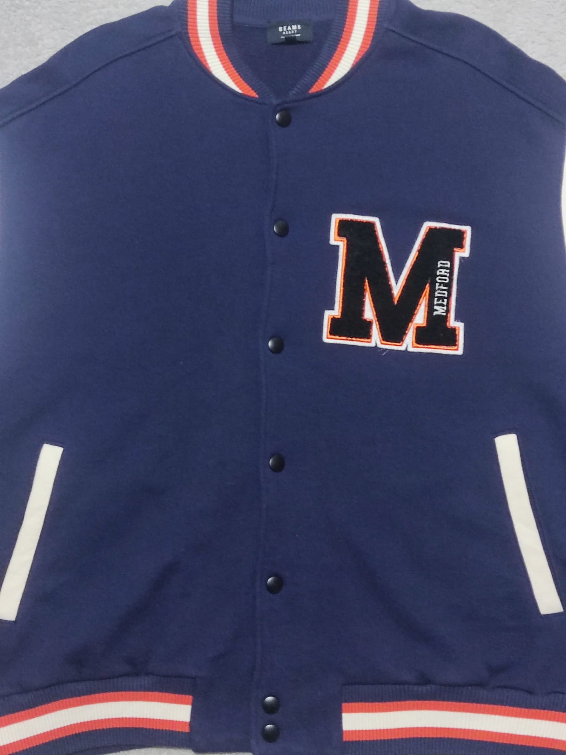 Beams Plus Vintage Y2K BEAMS HEART "Medford" Varsity Jacket - Size M Size US M / EU 48-50 / 2 - 4 Thumbnail