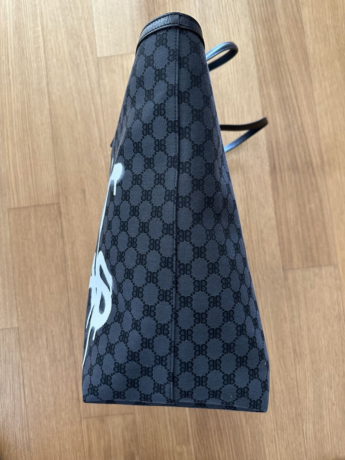 Balenciaga × Gucci Balenciaga x Gucci Hacker Project Tote Graffiti BB Bag Large Size ONE SIZE - 3 Thumbnail