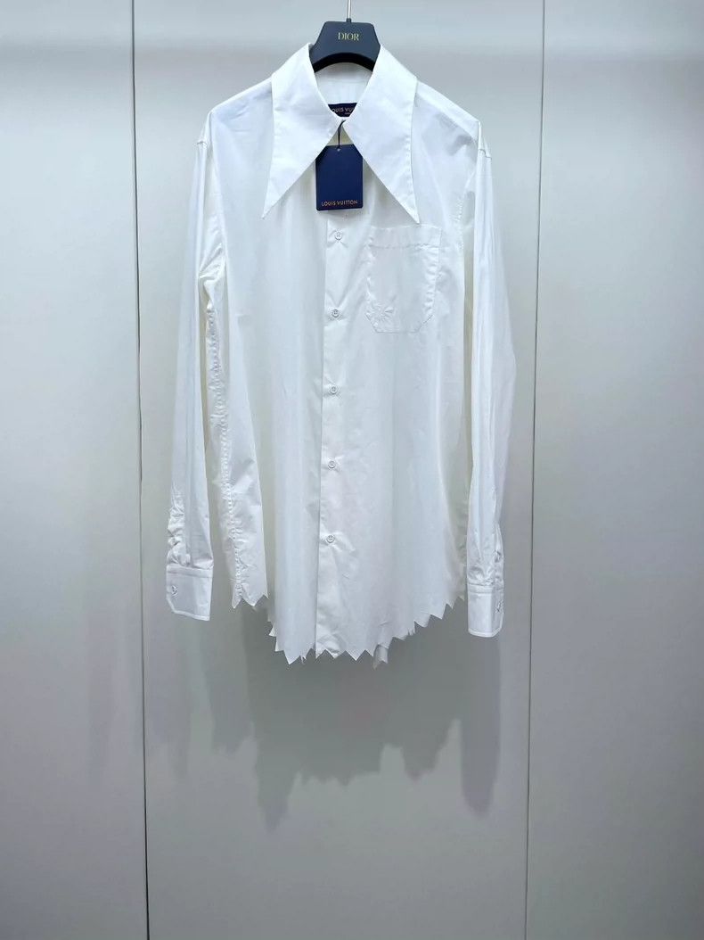 Louis Vuitton Louis Vuitton White Wave Edge Shirt- DMC Size US M / EU 48-50 / 2 - 1 Thumbnail