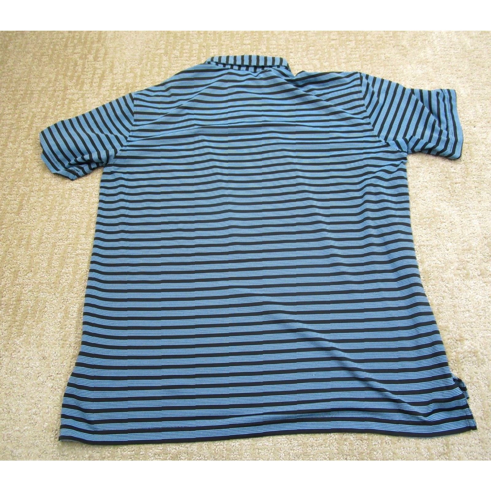 Peter Millar Peter Millar Polo Shirt Men XL Striped Blue Black Golf Performance Size US XL / EU 56 / 4 - 4 Thumbnail