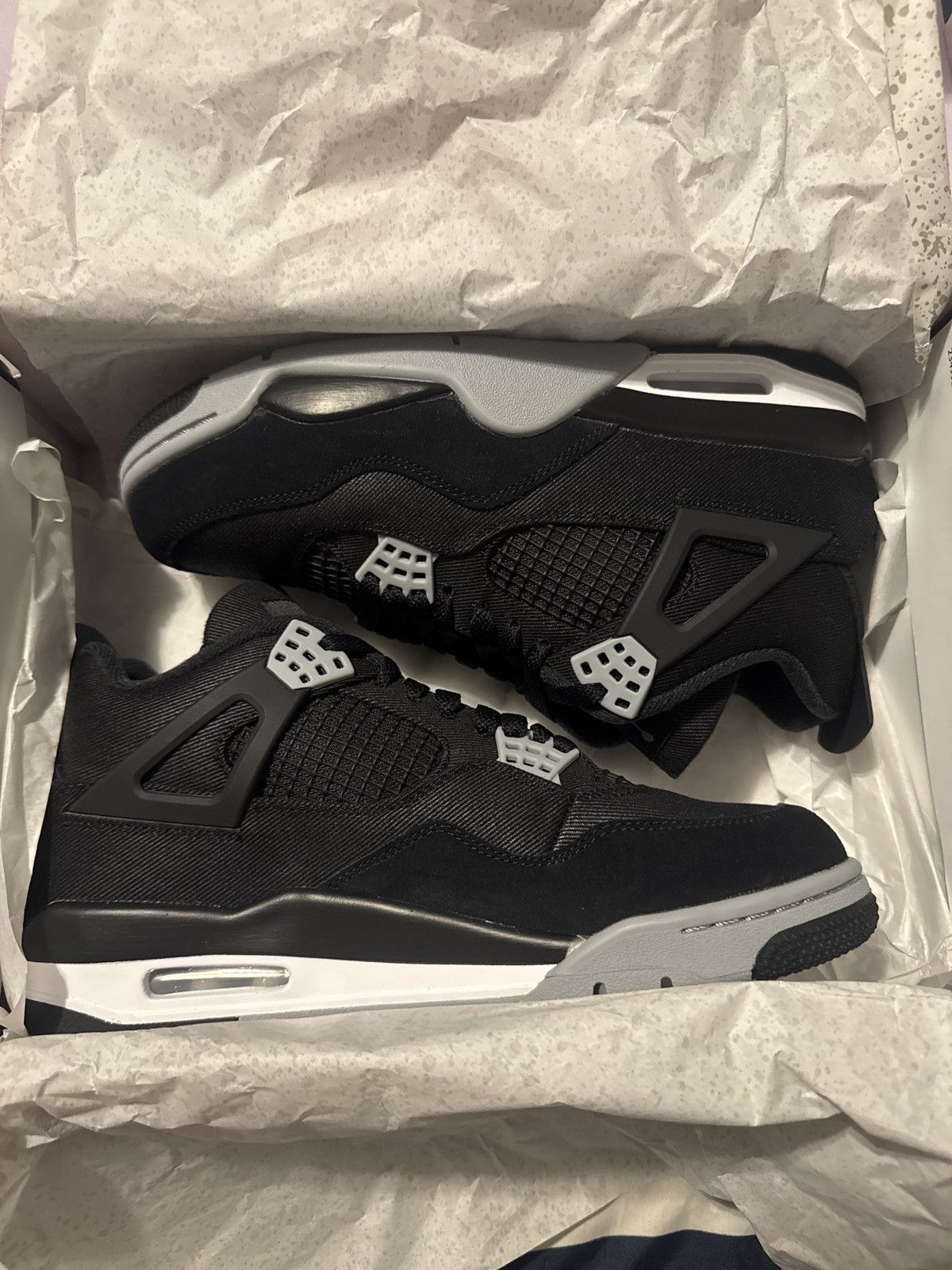 Jordan Brand Jordan 4 Black Canvas Size US 9 / EU 42 - 2 Thumbnail