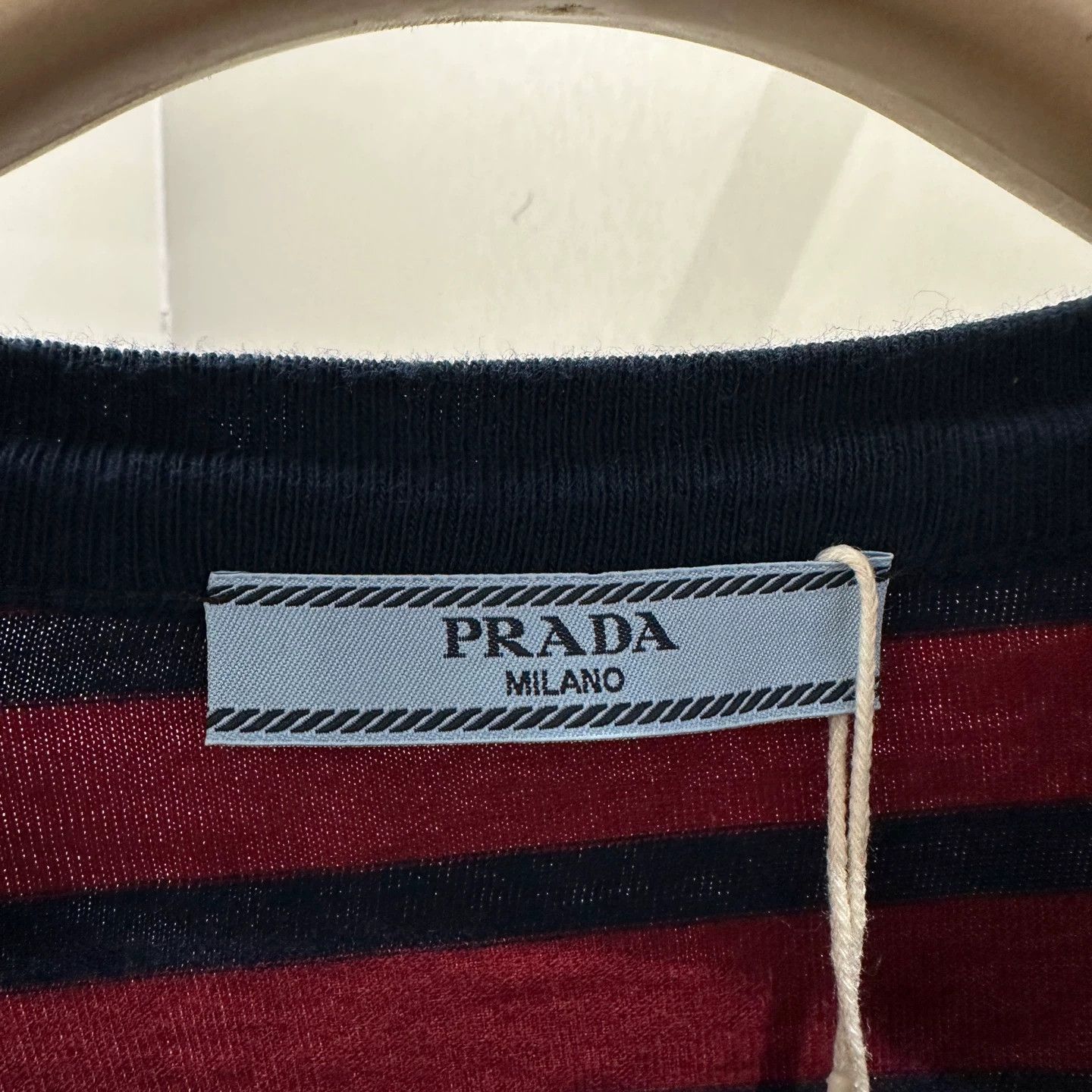 Prada Prada may541 25FW Striped Logo Pocket Long Sleeve Size S Size US S / EU 44-46 / 1 - 3 Thumbnail
