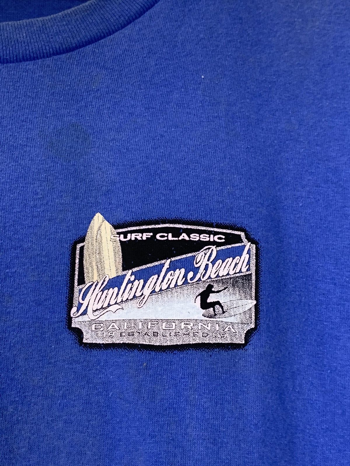 Vintage Vintage Surf Classic Hunlington Beach t-shirt Size US XL / EU 56 / 4 - 9 Thumbnail