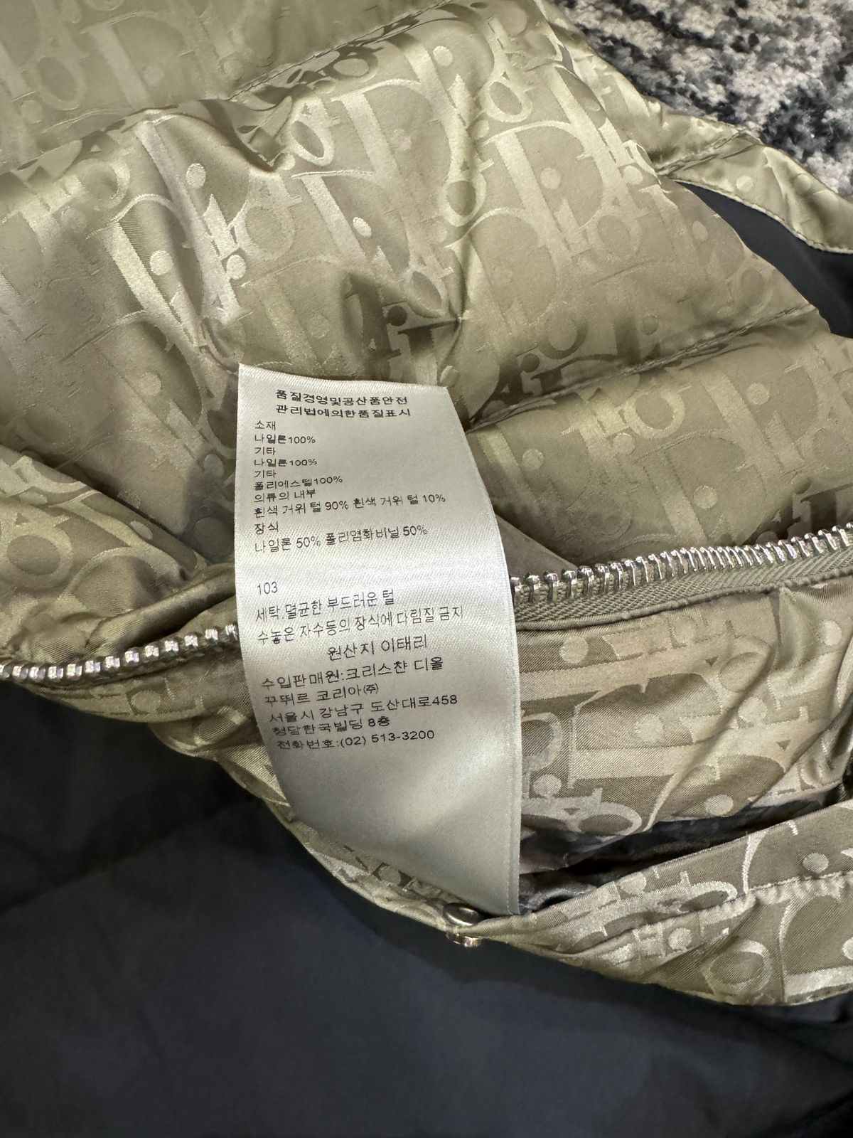 Dior Dior Oblique Puffer Vest Olive Size 56 Size US XL / EU 56 / 4 - 4 Thumbnail