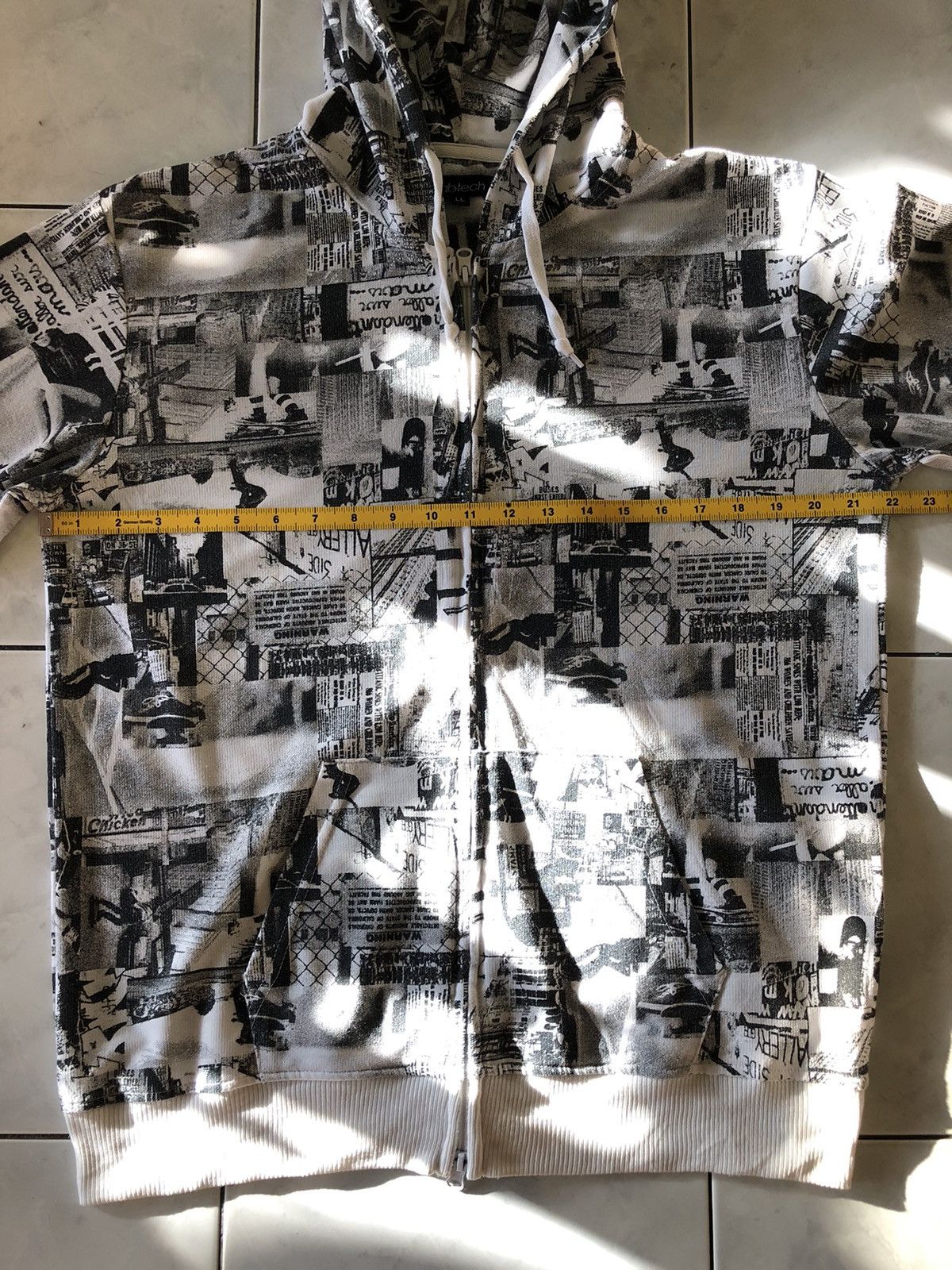 Japanese Brand Ab-Tech Dope Skater Hoodie All Over Print Skate Photography Size US XL / EU 56 / 4 - 20 Thumbnail