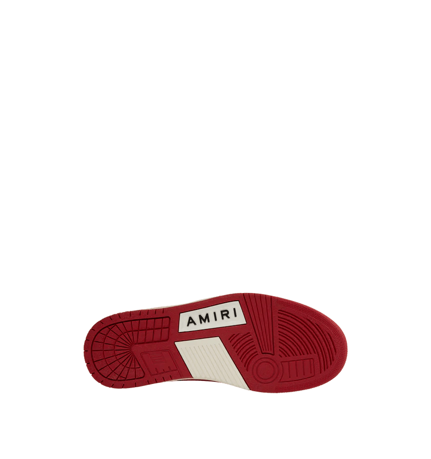 Amiri o1h1sh10525 Collegiate Skel Low Top Sneakers in Red Size US 14 / EU 47 - 5 Thumbnail