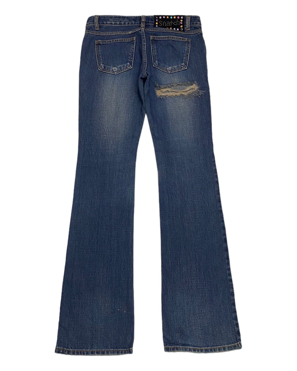 Hysteric Glamour FLARED🔥SNATCH JEANS DISTRESSED FLARE DENIM JEANS Size US 30 / EU 46 - 2 Thumbnail