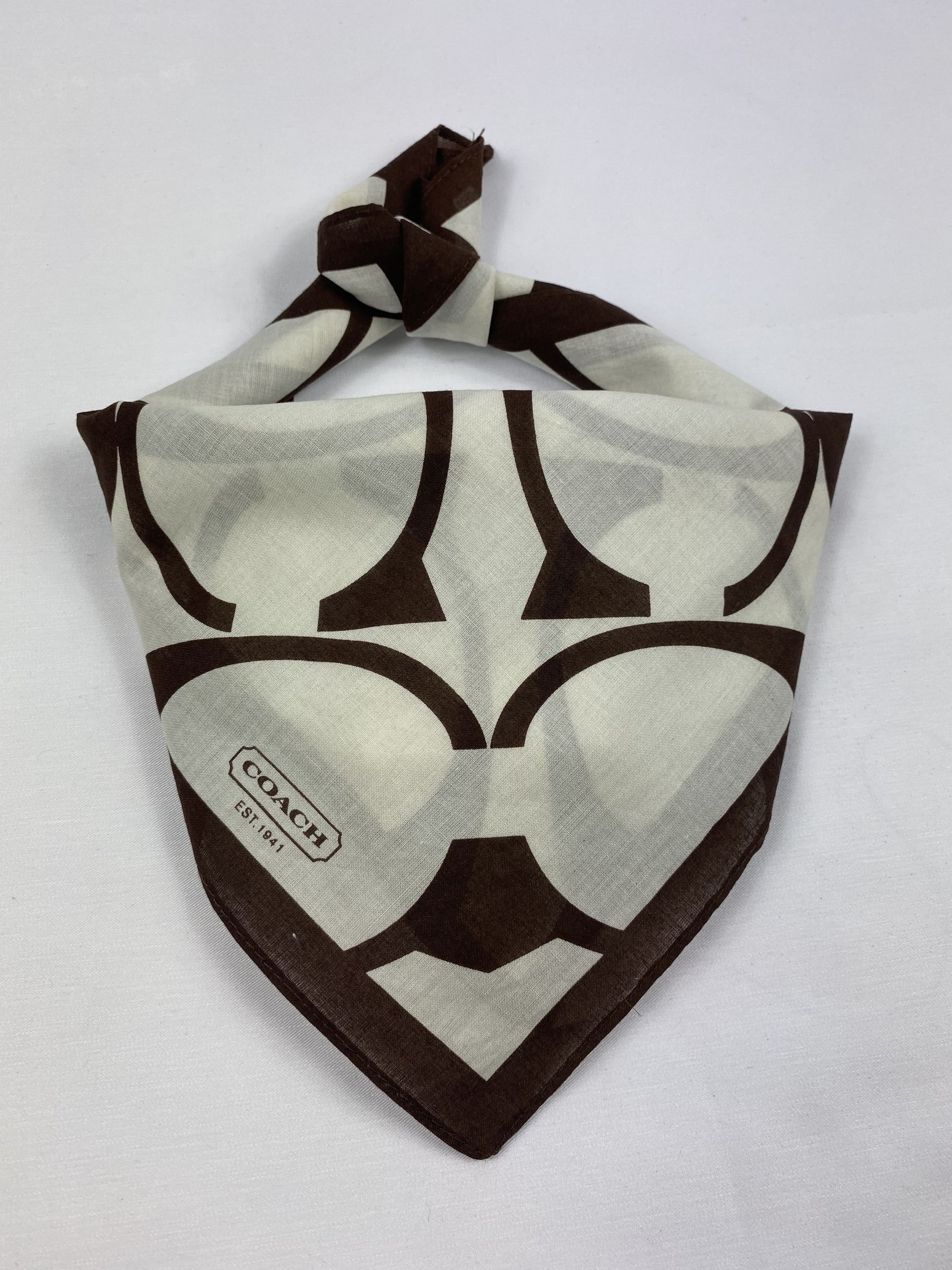Coach × Vintage Coach Monogram Handkerchief / Bandana / Neckerchief Size ONE SIZE - 2 Thumbnail