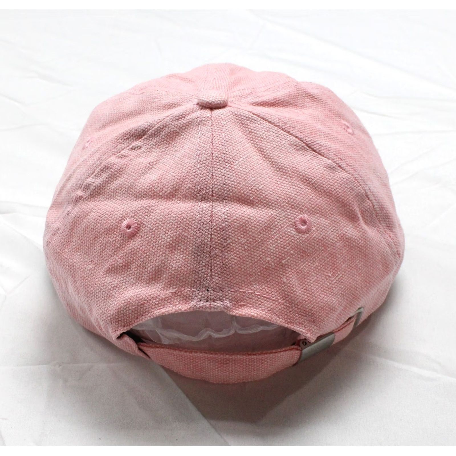 Asos ASOS Design Men's Pink Baseball Cap Peace Embroidery Washed Canvas One Size Size ONE SIZE - 4 Thumbnail