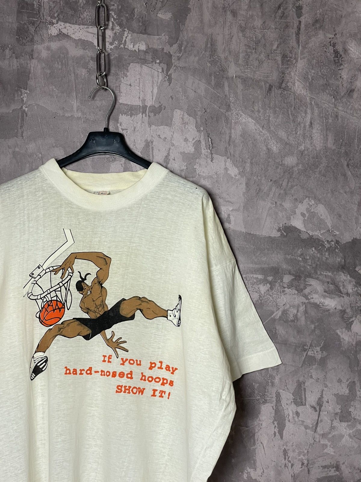 Anime × Japanese Brand × Vintage Vintage 90s Invention Of Basketball art graphic t shirt rare Size US XL / EU 56 / 4 - 3 Thumbnail
