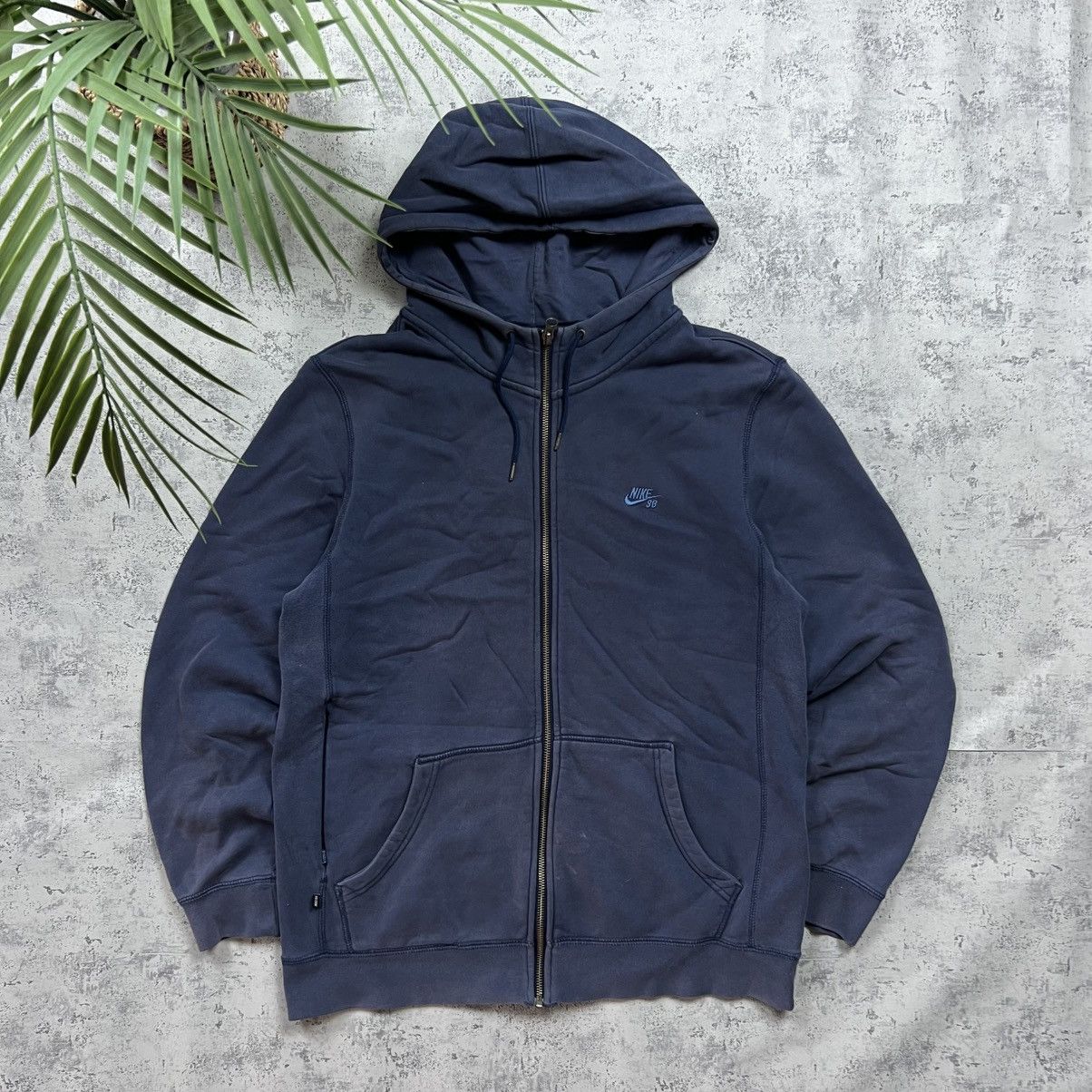 Nike 00s NIKE SB VINTAGE Y2K FADED ZIP UP RETRO HOODIE Size US M / EU 48-50 / 2 - 1 Thumbnail