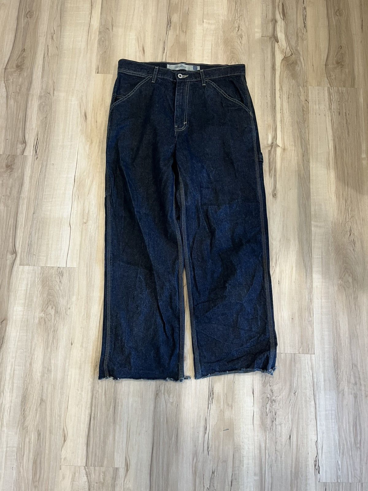Gap × Vintage Vintage gap carpenter wide leg jeans Size US 34 / EU 50 - 1 Thumbnail