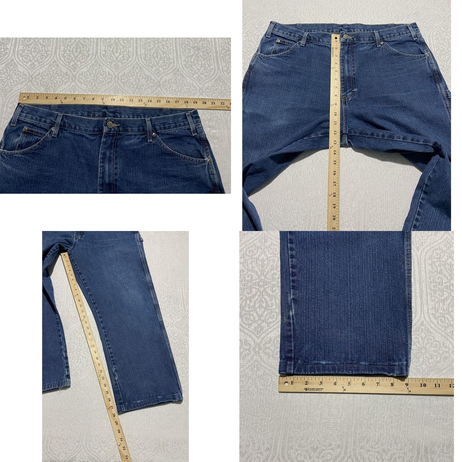 Dickies Dickies Carpenter Jeans Mens 38x28 Blue Relaxed Fit Workwear Hammer Loop Denim Jeans Mens Blue Dickies Carpenter Size US 38 / EU 54 - 8 Thumbnail