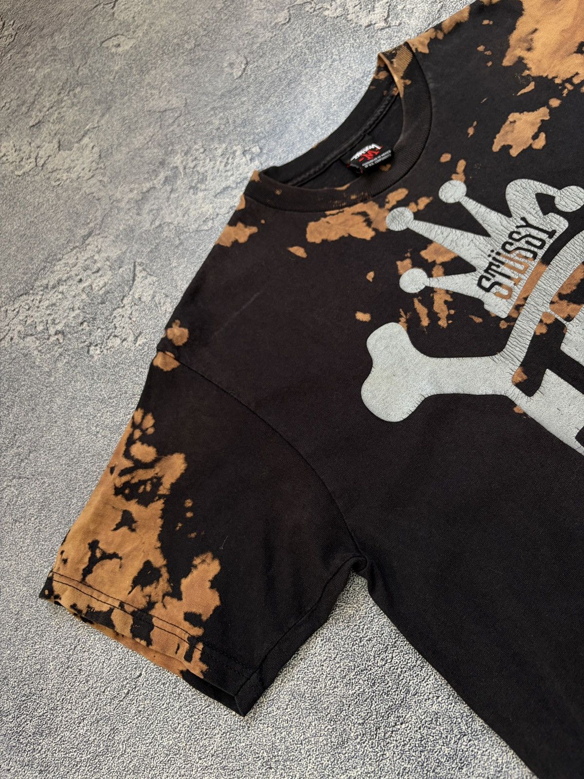 Stussy Vintage Stussy Tie Dye Skull LA Rollers T-Shirt Size M Size US M / EU 48-50 / 2 - 9 Thumbnail