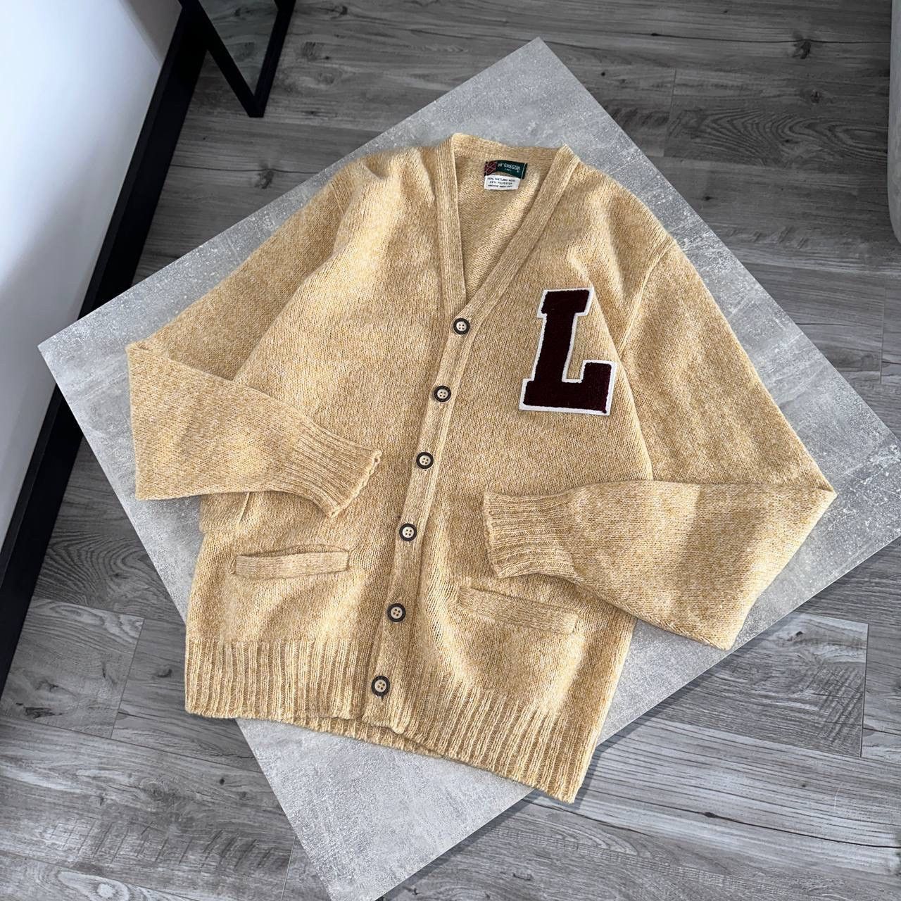 Vintage Vintage 80s McGregor Knitted Cardigan Varsity Ivy Old money Size US M / EU 48-50 / 2 - 2 Thumbnail
