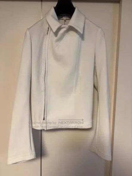 Comme des Garcons Comme Des Garcons Mainline white deconstructed biker jacke Size M / US 6-8 / IT 42-44 - 3 Thumbnail