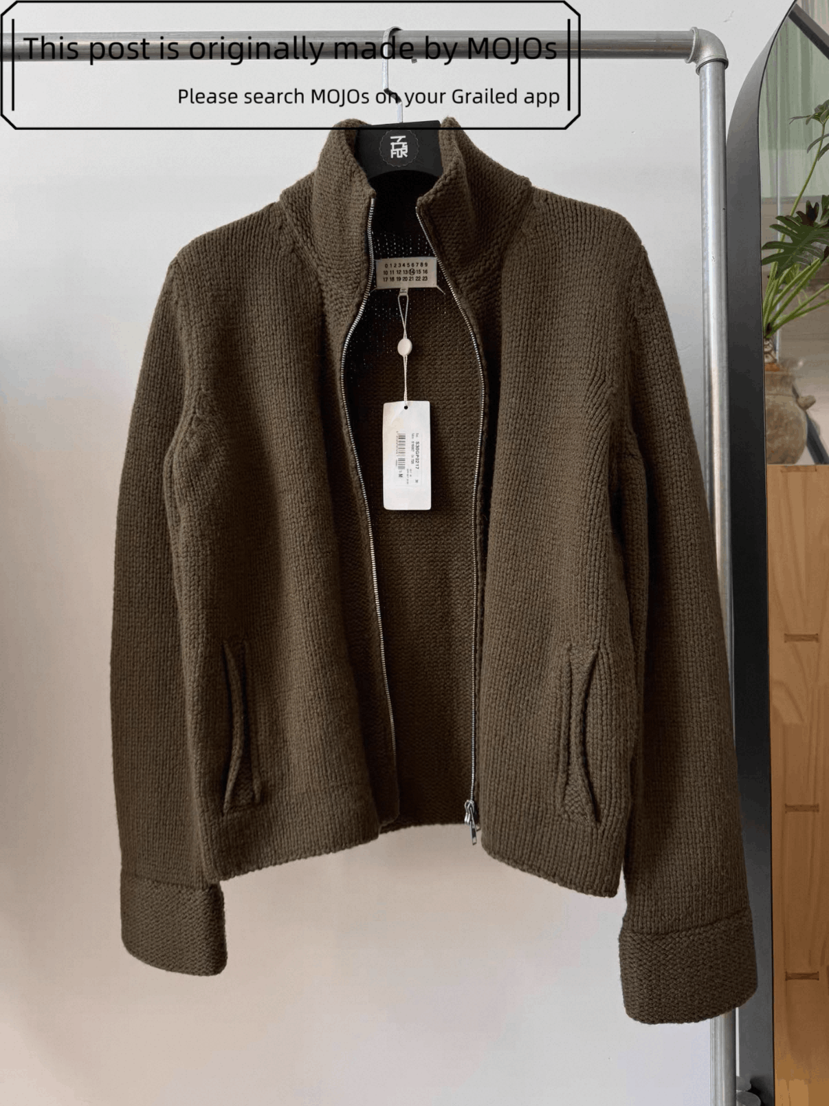 Maison Margiela Maison Margiela 17AW Knitwear Zip-up Jacket mojos1405124 Size US M / EU 48-50 / 2 - 1 Thumbnail