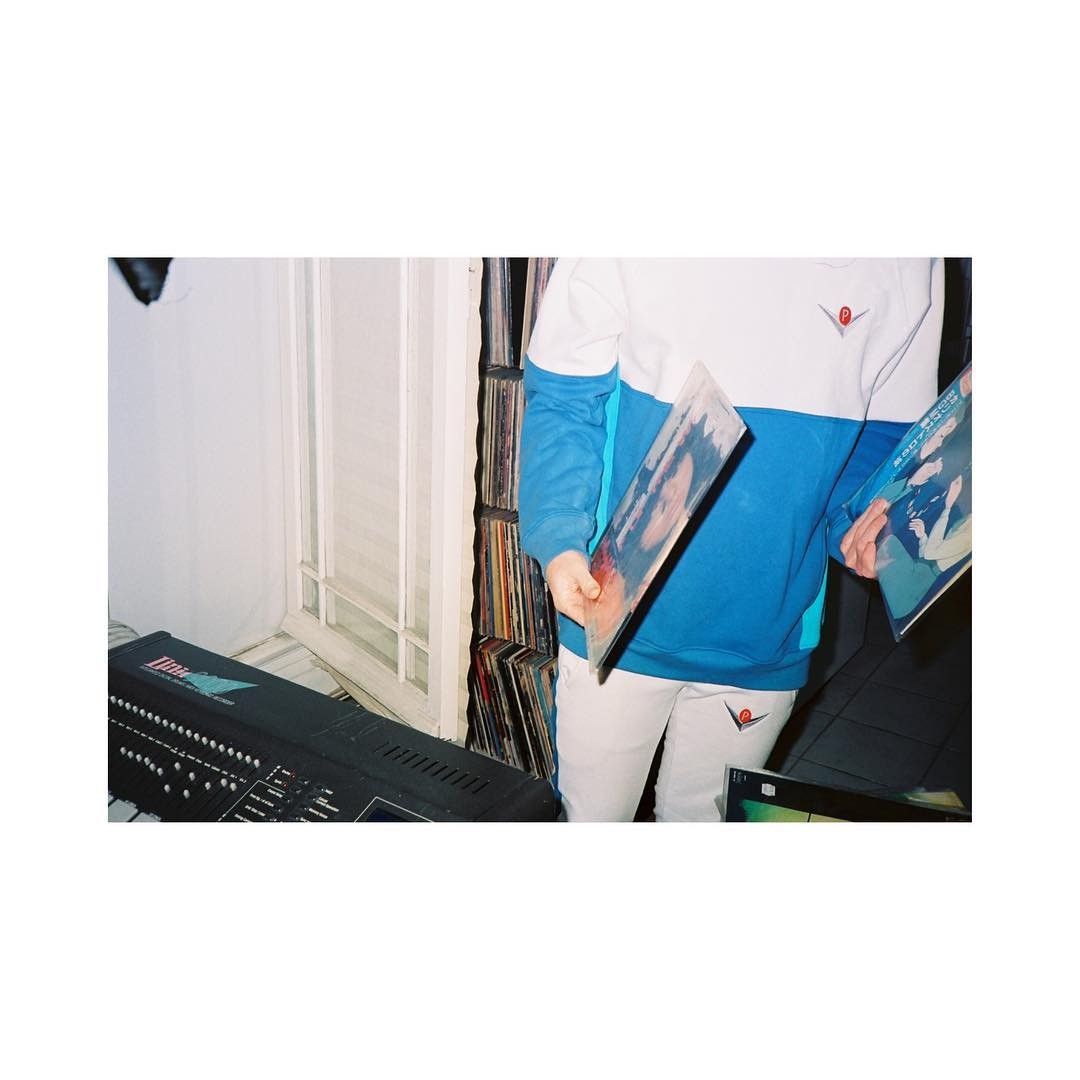 image of Enfants Riches Deprimes “Parliament Sweatpants” Maxfield Exclusive Erd Joggers in Blue/White (Size 