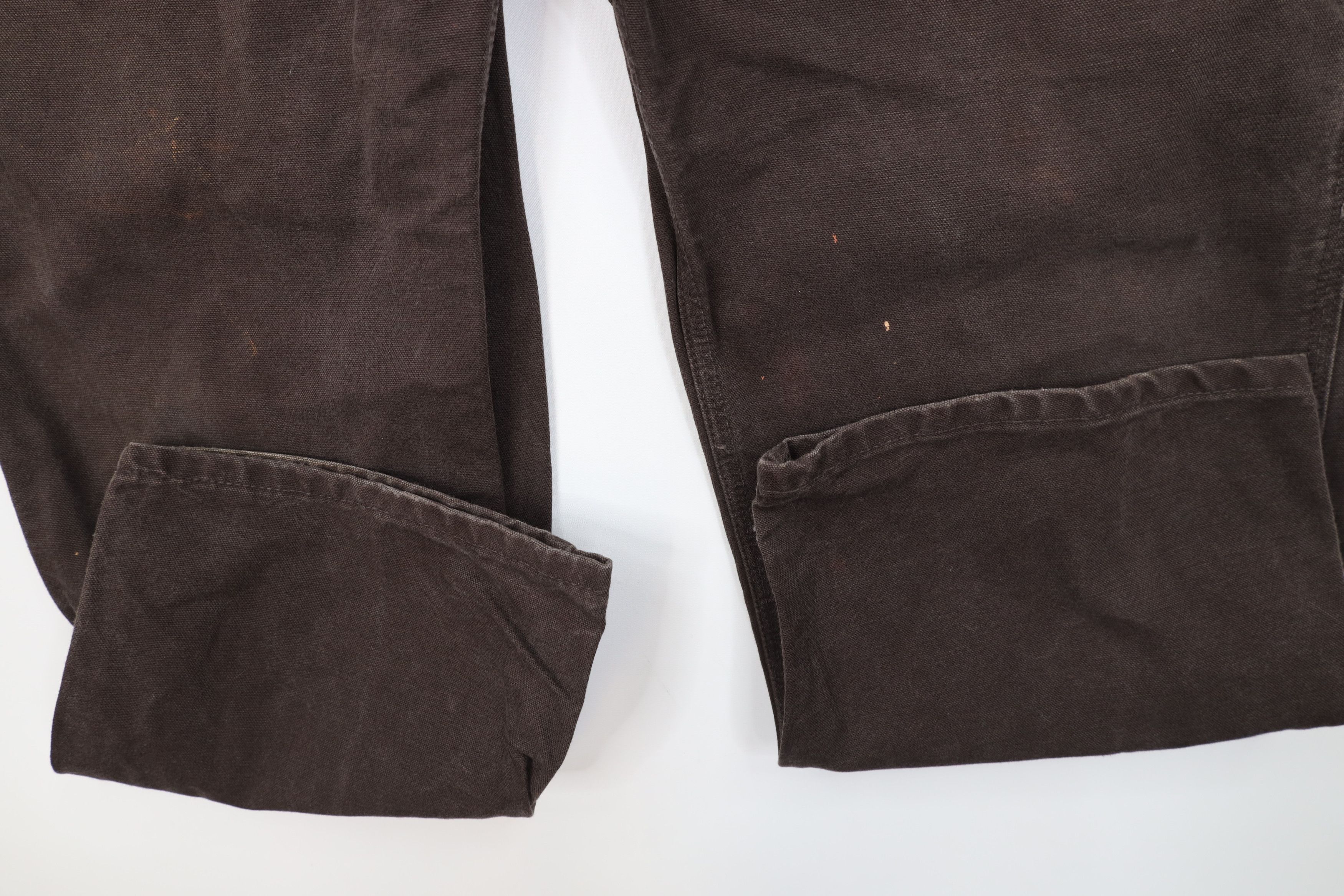 Carhartt Vintage Y2K Carhartt Canvas Wide Leg Dungaree Pants Brown Size US 38 / EU 54 - 7 Thumbnail