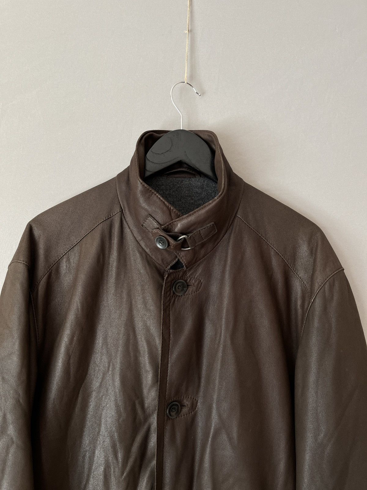 Italic Moriano Italian Luxury Soft Leather Cashmere Lined Coat Size US M / EU 48-50 / 2 - 4 Thumbnail