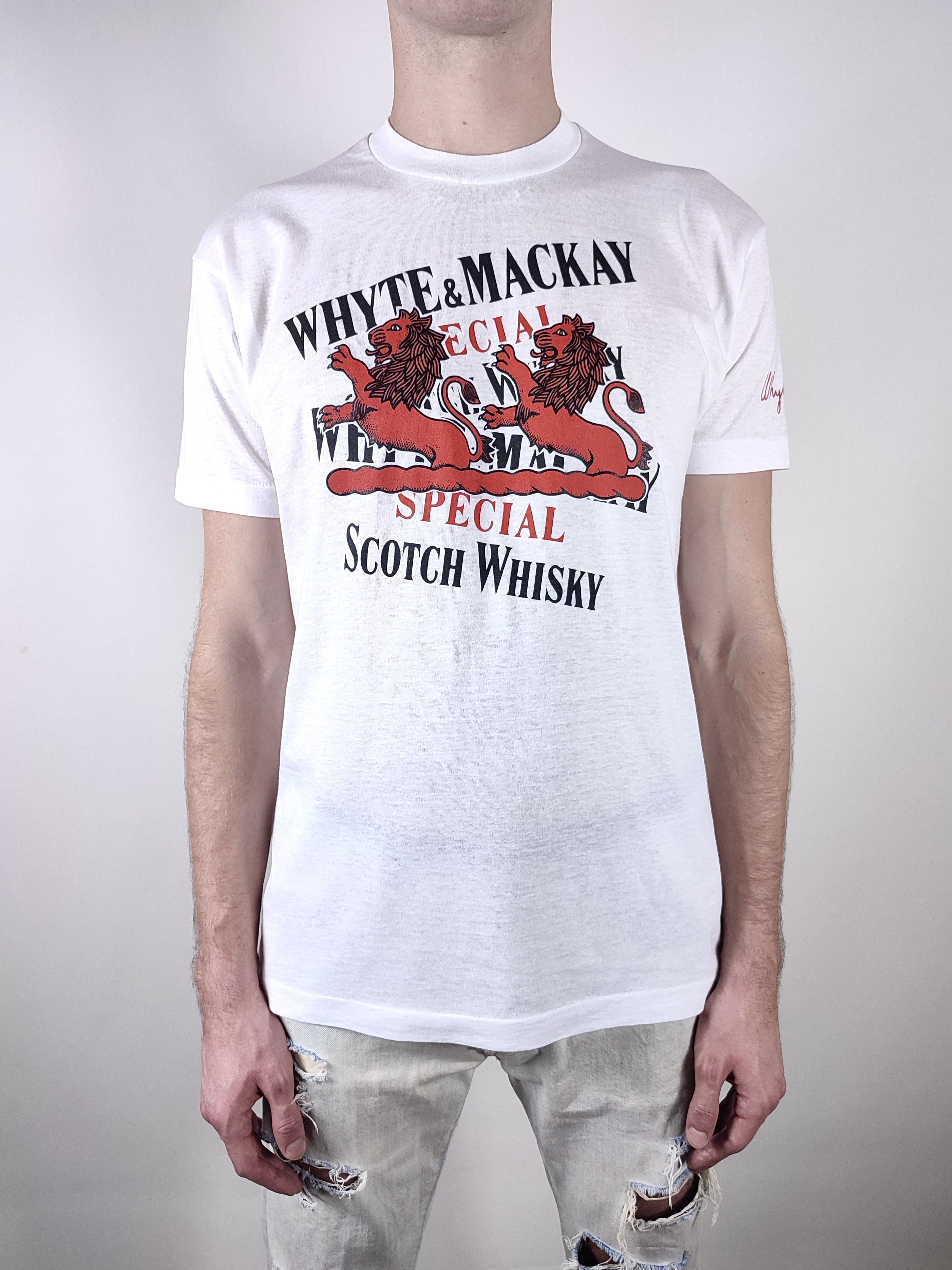 Vintage 80s Vintage Whyte & Mackay Scotch Whisky T-Shirt Tee 90s Size US L / EU 52-54 / 3 - 3 Thumbnail