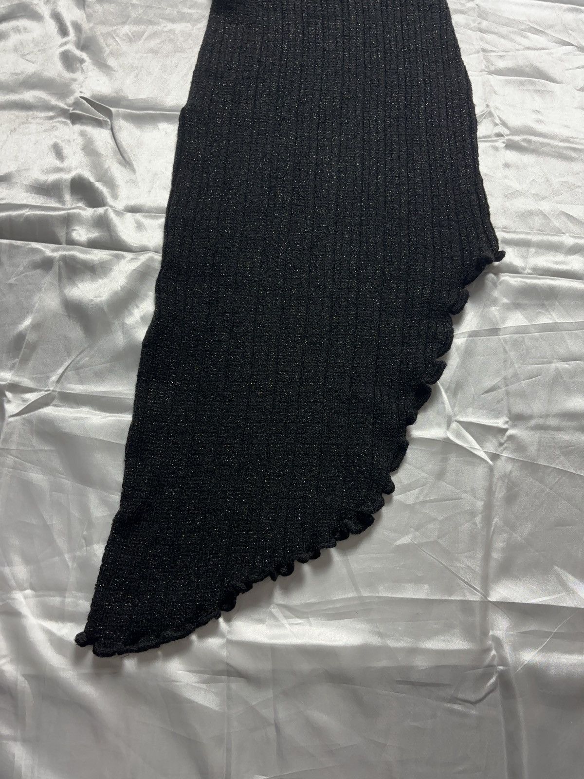Vintage Glamour skinny asymmetric midi maxi vintage dress Size XS / US 0-2 / IT 36-38 - 5 Thumbnail