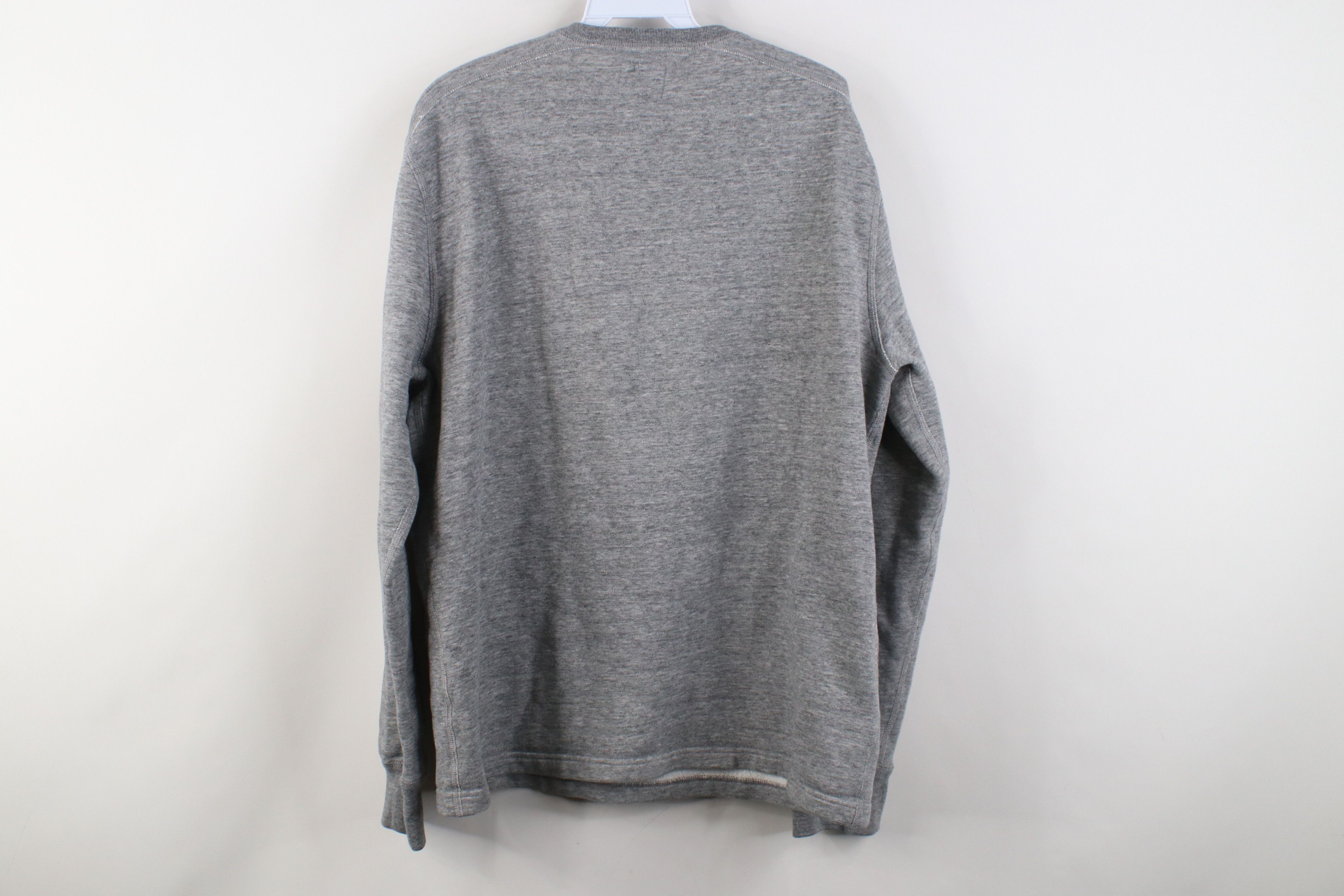 J.Crew Y2K J Crew Authentic Fleece Long Sleeve Henley Sweatshirt Size US L / EU 52-54 / 3 - 11 Thumbnail