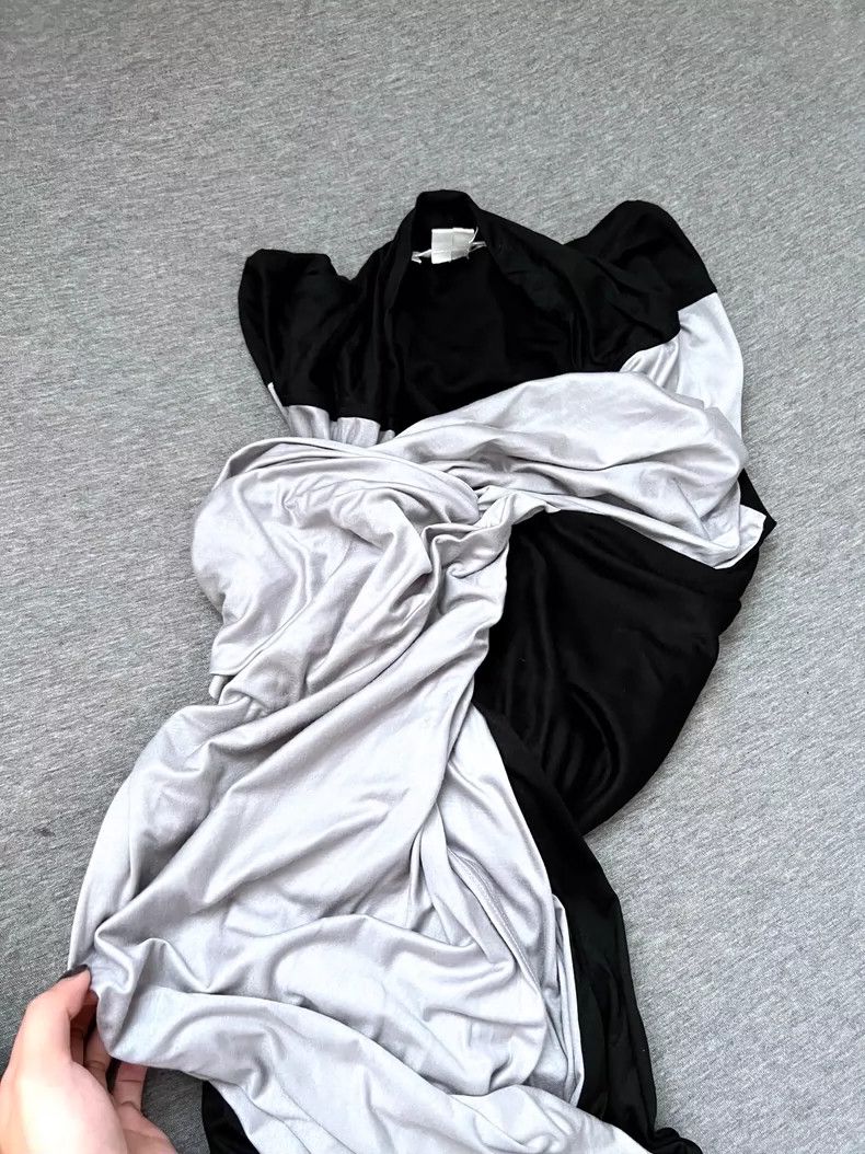 Helmut Lang helmut lang Modern gray stitching dress 2504-Nextarrow Size S / US 4 / IT 40 - 2 Thumbnail