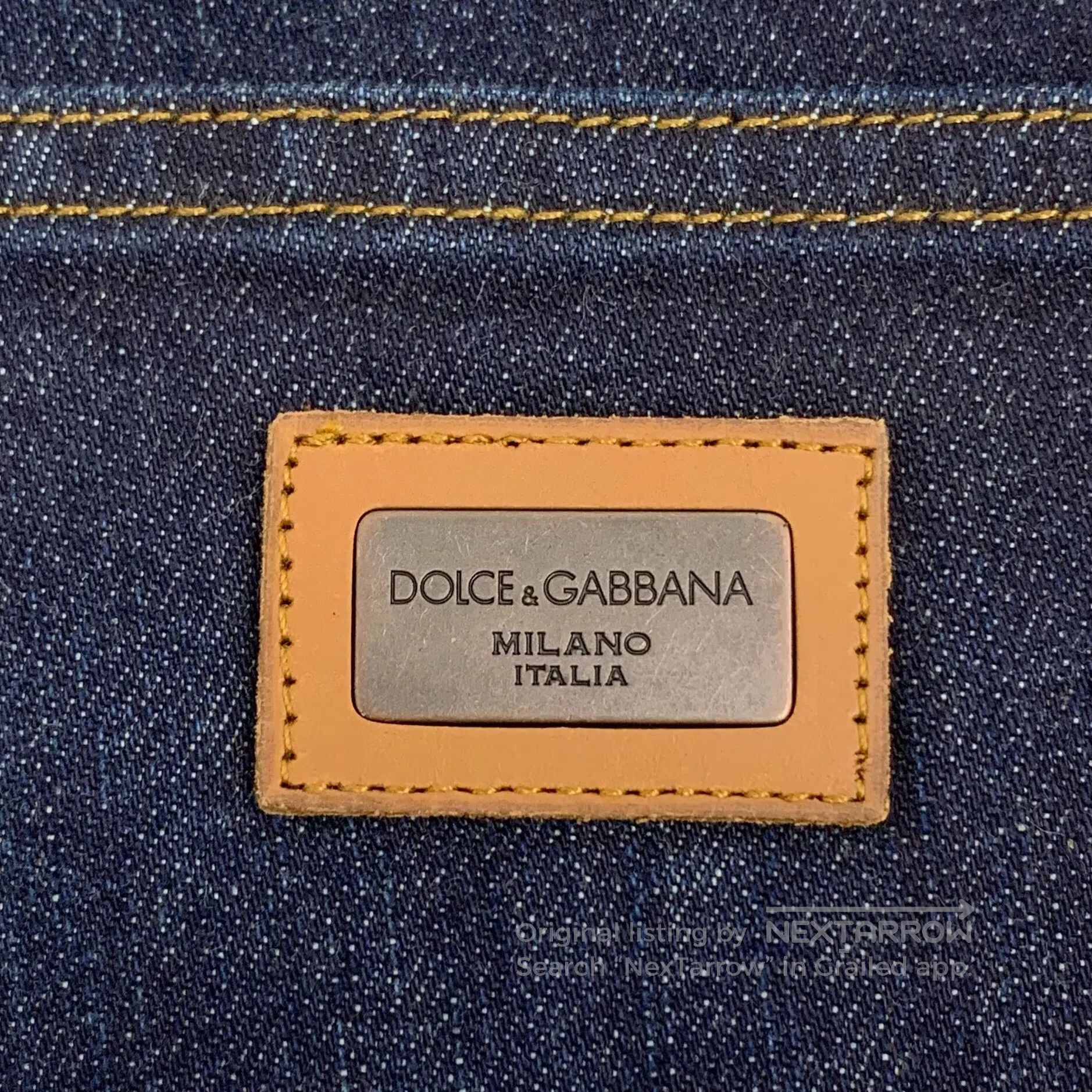 Dolce & Gabbana Dolce Gabbana Dark blue cotton casual denim long pants| Size US 32 / EU 48 - 6 Thumbnail