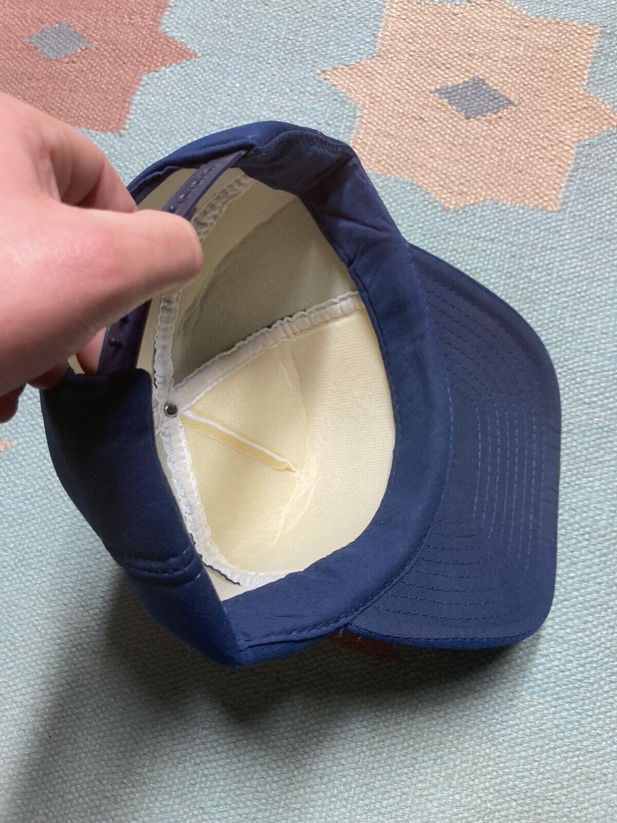 Vintage VTG SnapBack hat universal weatherstrip company since 1923 Size ONE SIZE - 6 Thumbnail