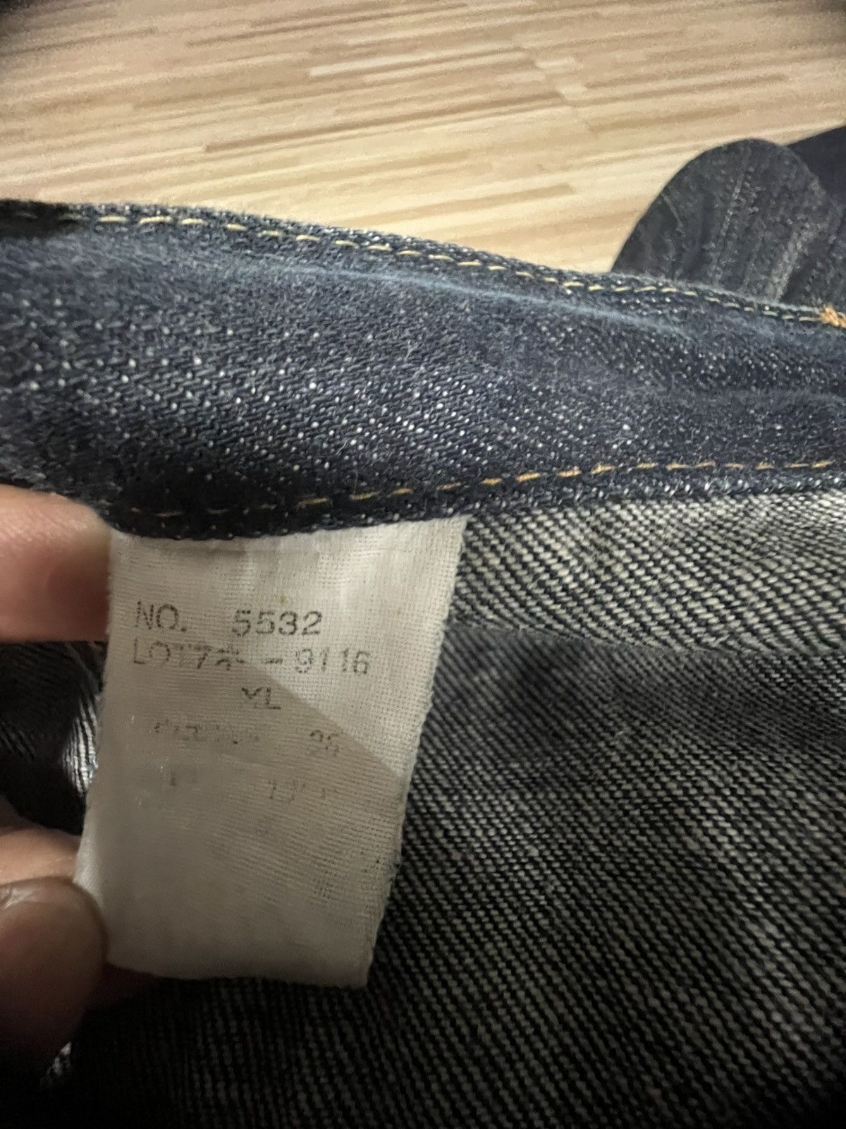 Japanese Brand 💥DOUBLE WAIST 90s DOMINATE HANDCRAFTED JEANS 💥 Size US 35 - 9 Thumbnail