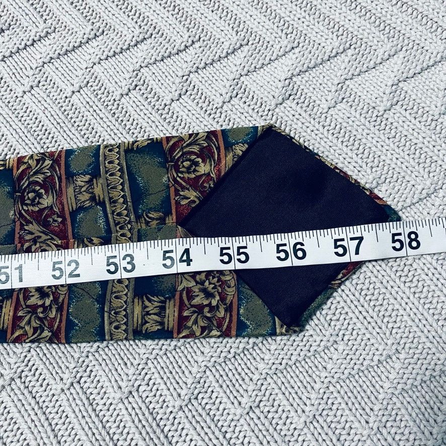 Other Vintage Met green patterned silk tie Size ONE SIZE - 4 Thumbnail