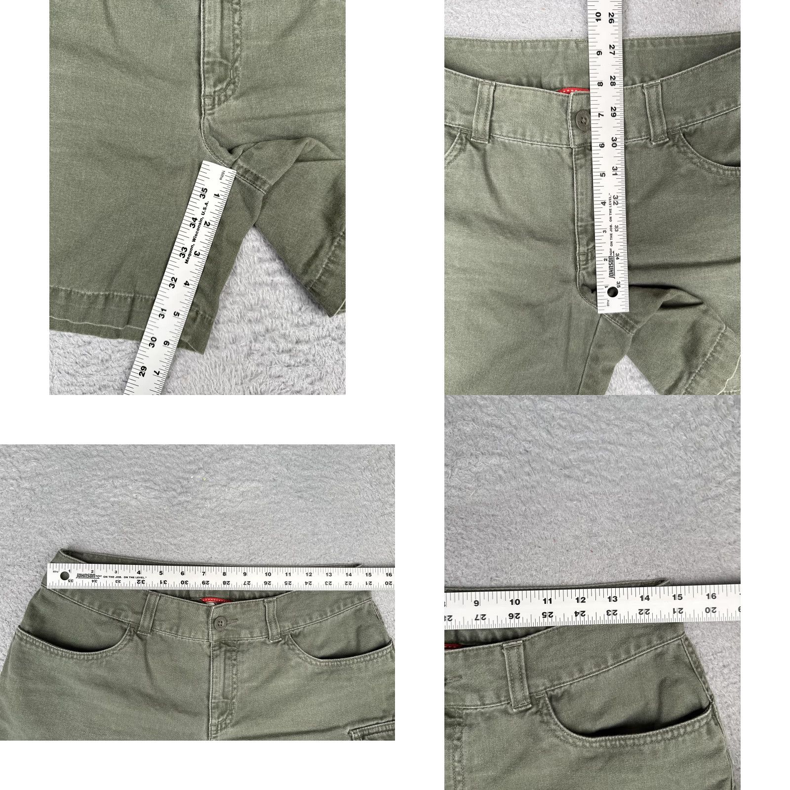 The North Face The North Face Cargo Shorts Womens 6 Green Duck Twill Nylon Pockets Hiking Outdoor Casual Size 28" / US 6 / IT 42 - 8 Thumbnail
