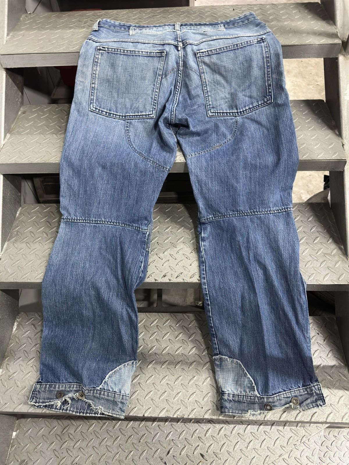 G-Star × Japanese Brand Vintage G Star Raw Baggy Double Knee Jeans Denim Pants y2k Size US 34 / EU 50 - 7 Thumbnail