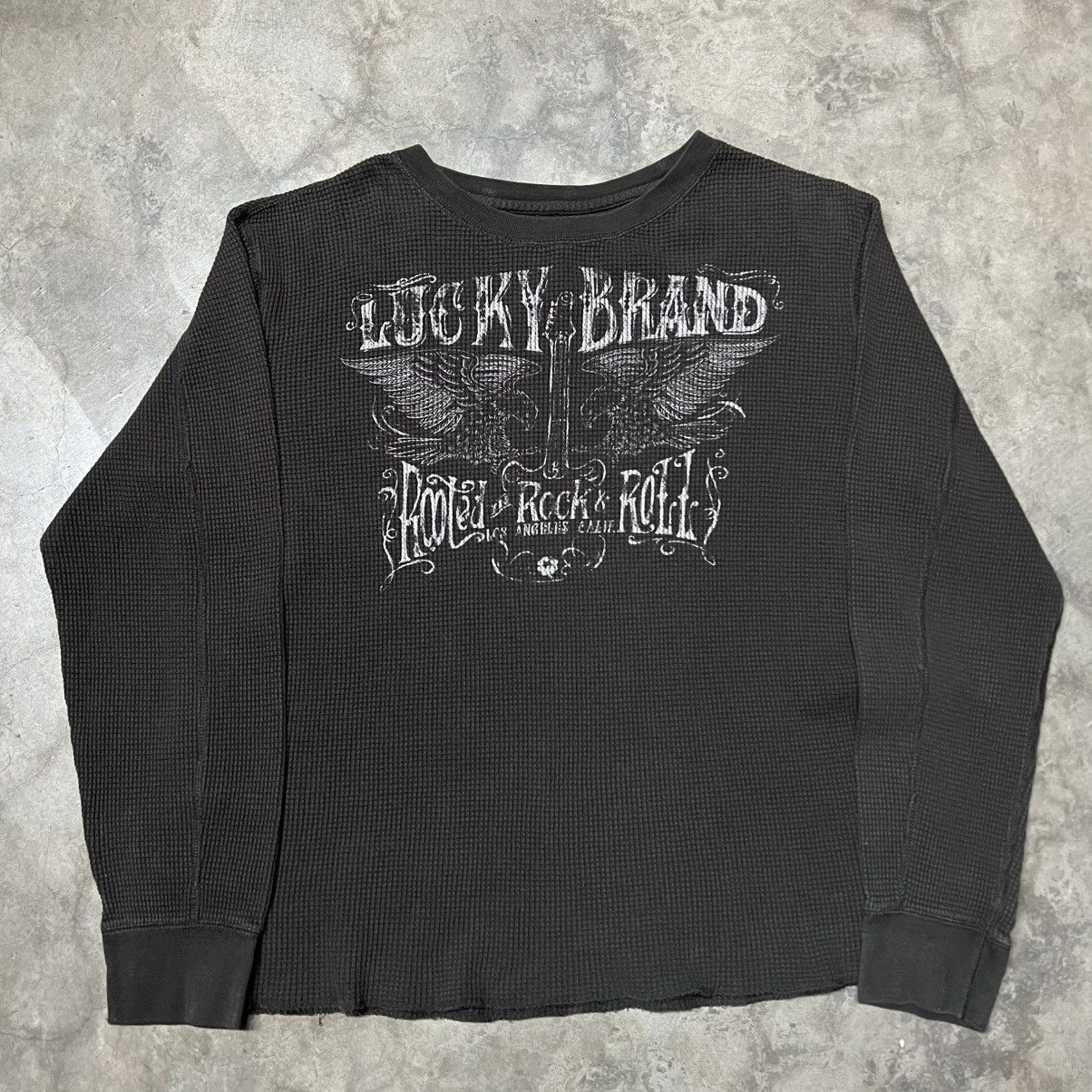 Lucky Brand × Vintage Lucky Brand Long-Sleeve Thermal Shirt Size US XL / EU 56 / 4 - 2 Thumbnail