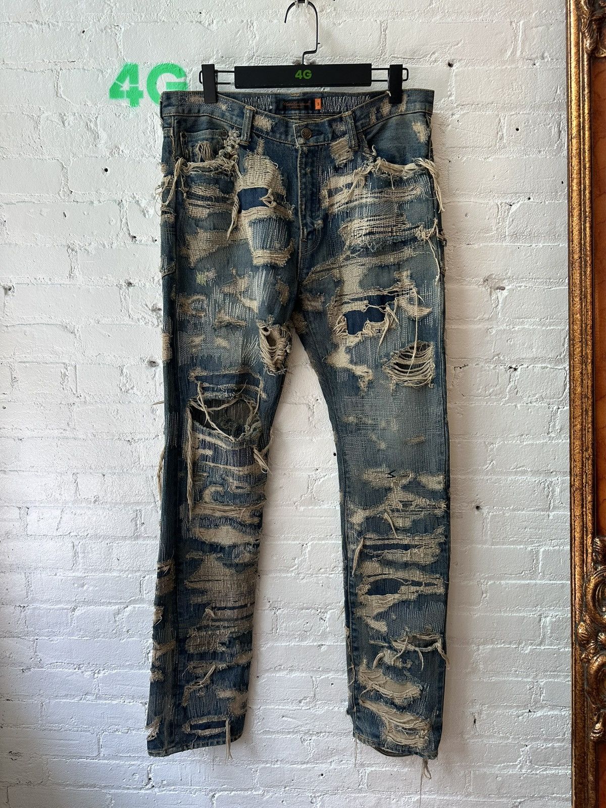 Undercover UNDERCOVER 85 JEANS BORO PATCH SZ L | Grailed