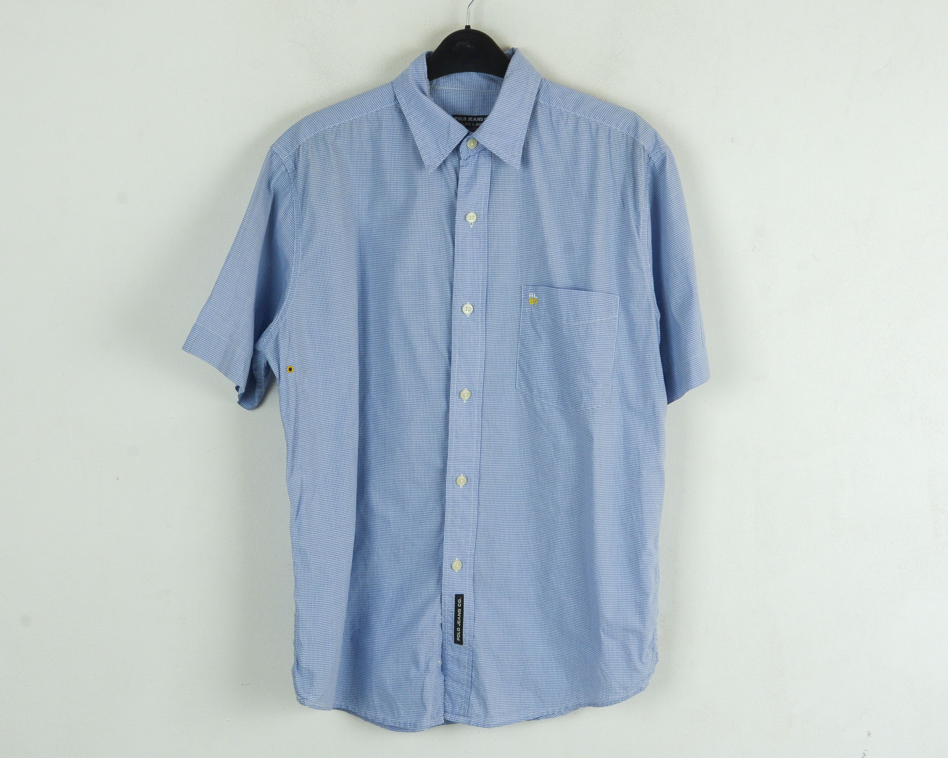 Polo Ralph Lauren POLO JEANS CO Shirt M Check Button Casual Short Sleeve Top Size US M / EU 48-50 / 2 - 1 Thumbnail