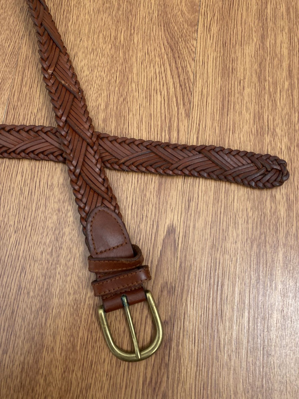 Fossil Vintage Fossil braided leather belt Size ONE SIZE - 2 Thumbnail