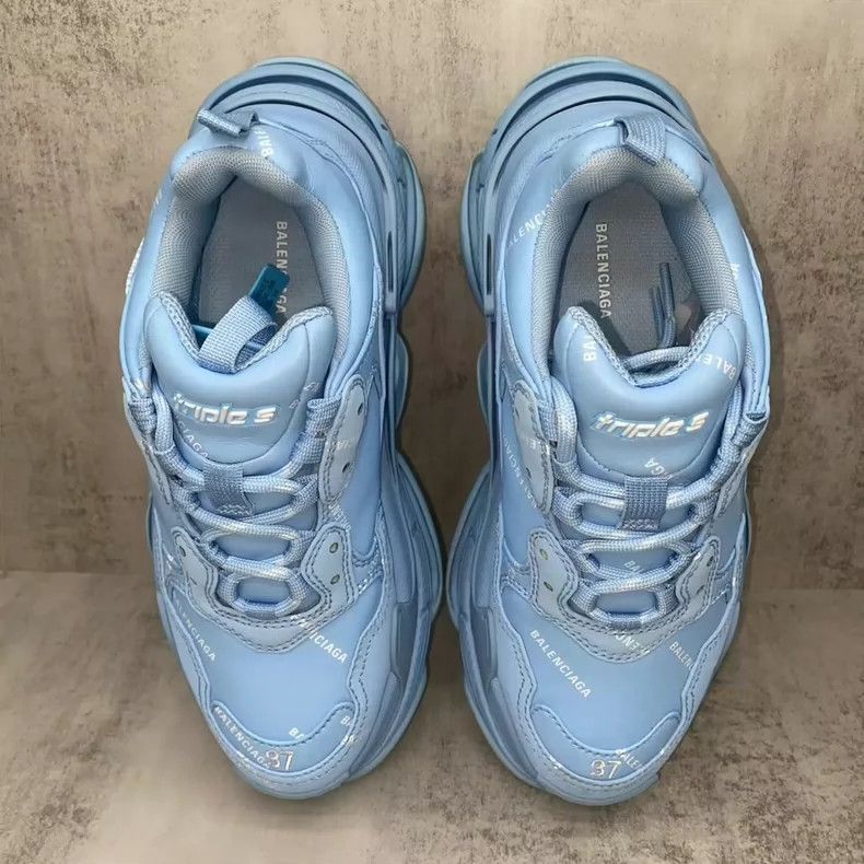 Balenciaga Balenciaga Triple S Blue Dad Sneakers-2505 Size US 8 / EU 41 - 6 Thumbnail