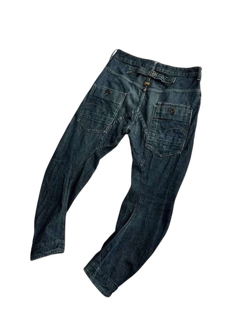 G-Star × Vintage Vintage G Star Raw Alcatraz 3D Tapered BuckleBack Jeans Size US 33 - 5 Thumbnail