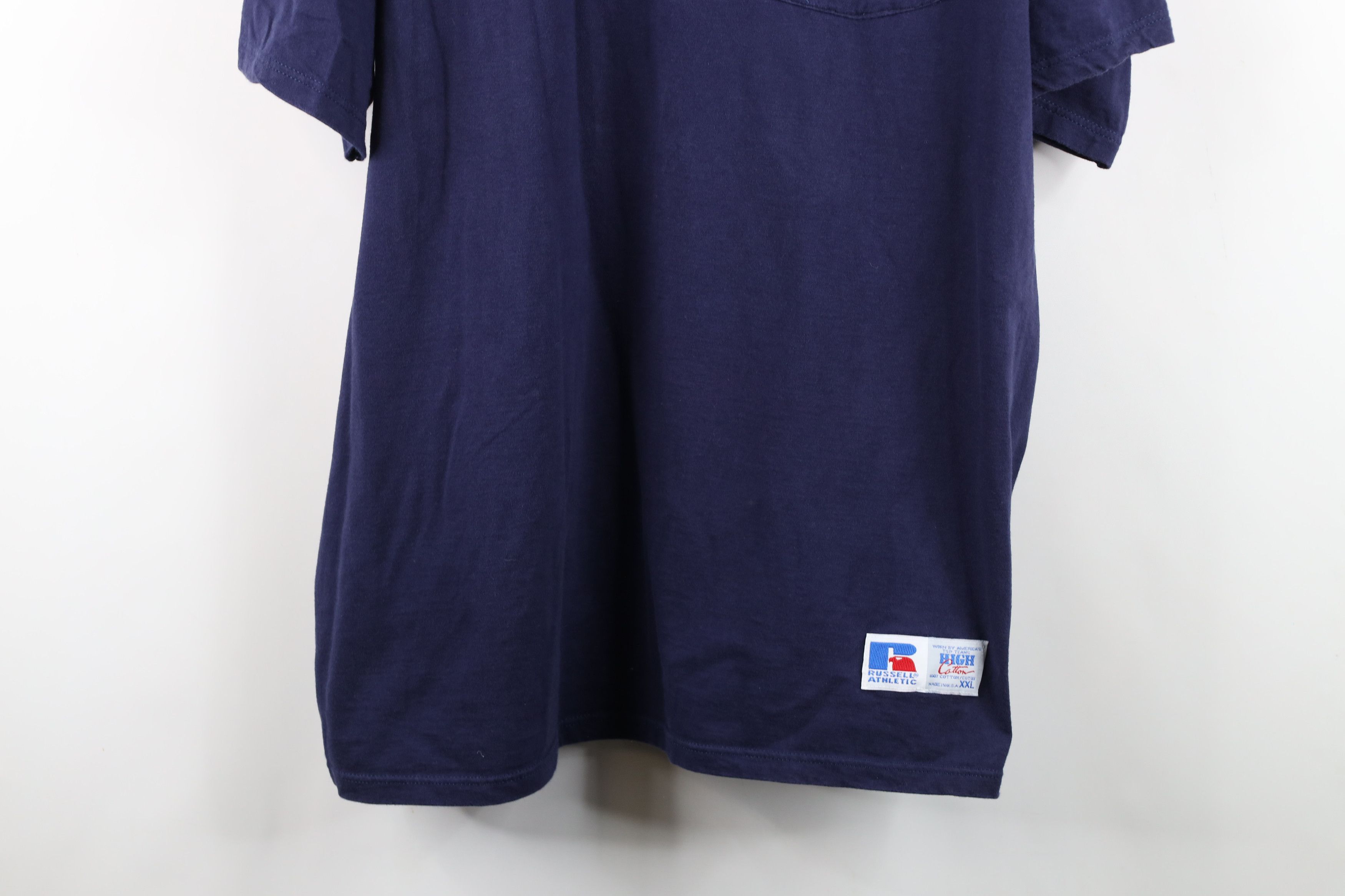 Russell Athletic Vintage 90s Russell Athletic Cotton Pocket T-Shirt USA Size US XXL / EU 58 / 5 - 3 Thumbnail