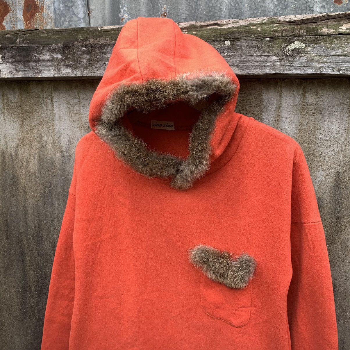 Japanese Brand Japanese Faux Fur Hoodie Gothic Ifsix style Size US M / EU 48-50 / 2 - 2 Thumbnail