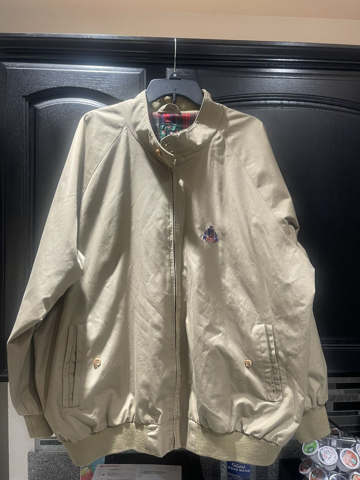Izod Vintage IZOD Bomber Jacket Mens XXL Beige Size US XXL / EU 58 / 5 - 1 Thumbnail