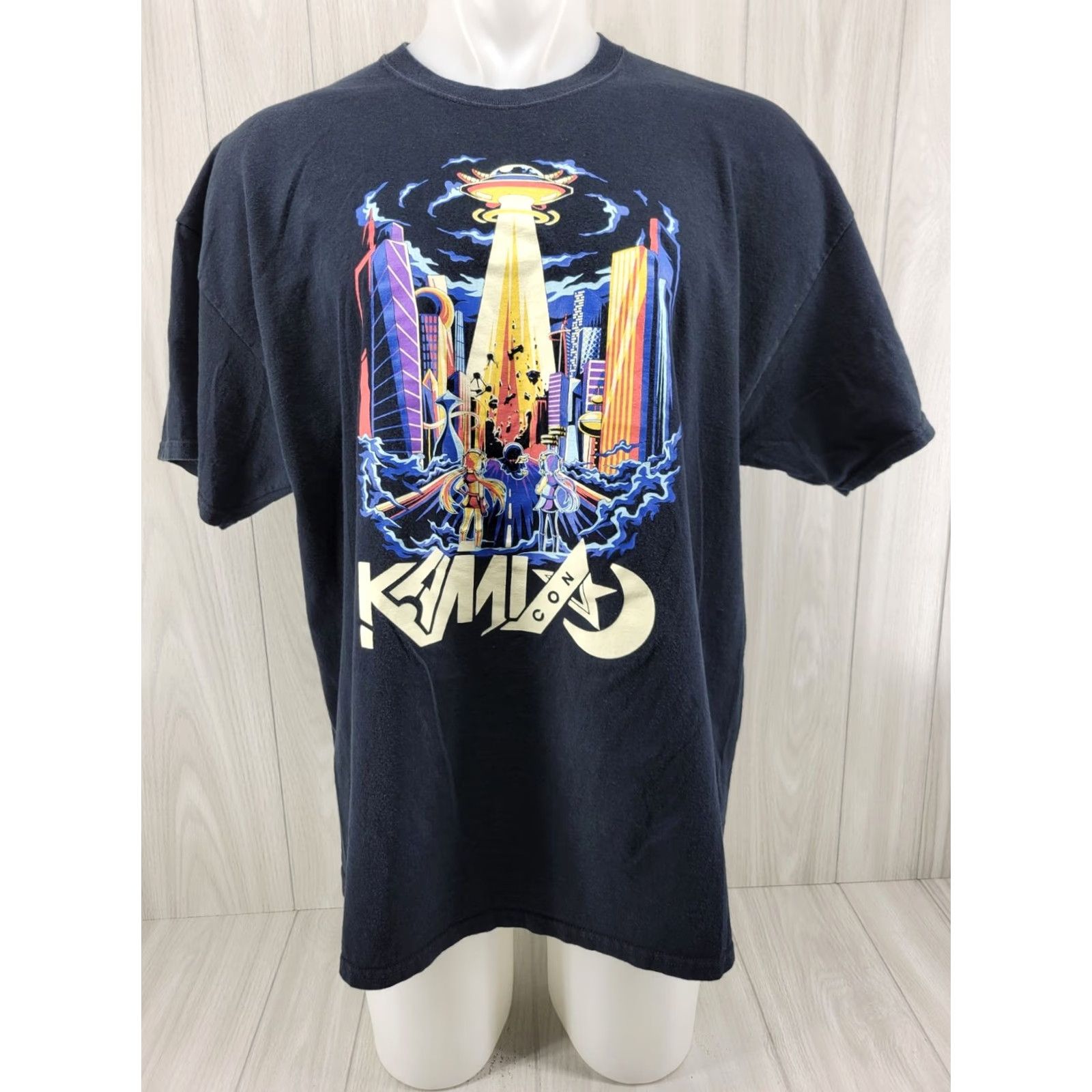 Gildan VINTAGE Kami Con Birmingham Alabama Anime Graphic T-Shirt Sz 2XL Size US XXL / EU 58 / 5 - 2 Thumbnail